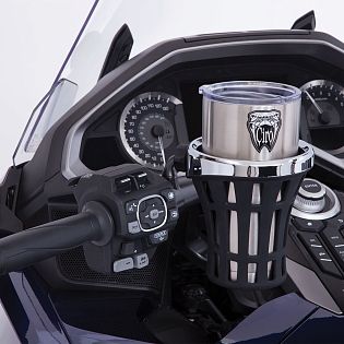 (Хром) Держатель для напитков Big Ass® GEN-2 на левую сторону GL18-18 (комплект с крепежом)