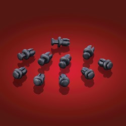 **Пластиковые пистоны , низкопрофильные (10 шт)