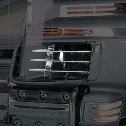 Решетки на воздухозаборники, хром (пара)