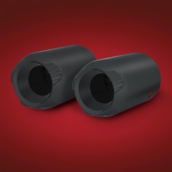 **Черные матовые насадки на выхлопные трубы (пара)