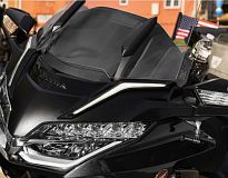 (Черные) Накладки LED на передний обтекатель (габарит/поворот), комплект