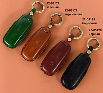 Чехол для брелка GL1800, 18-UP, черный, кожа