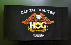 ФЛАГ HARLEY DAVIDSON HOG (ВЫШИВКА)