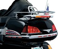 Спойлер хромированый с доп.светом габариты/стоп/поворотники для GL1800 01-10гг