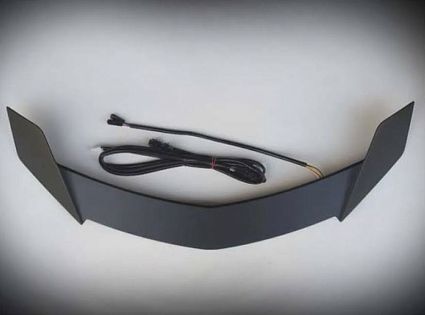 (Черный) Спойлер на центральный кофр GL18, 21-UP (гарарит/стоп/поворот)