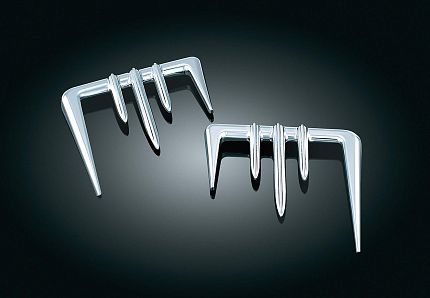 **Хром-подтёки КОМПЛЕКТ 8 накладок в едином стиле