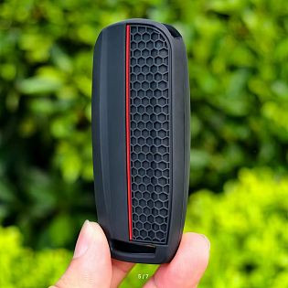 Чехол с шнурком для брелка GL1800, 18-UP, силиконовый красный