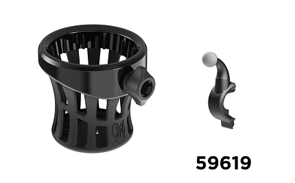 (Черный) Держатель для напитков GEN-2 на левую сторону GL18-18 (комплект с крепежом)