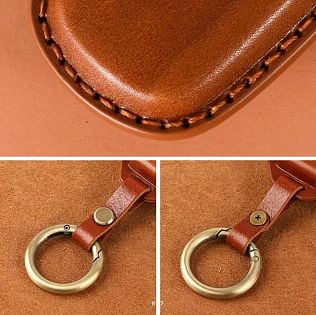 Чехол для брелка GL1800, 18-UP, коричневый, кожа