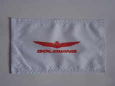 Флаг GOLD WING бел/красн., принт