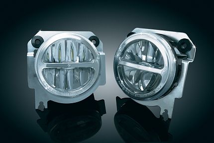 Диодные доп.фары L.E.D. для GL1800 01-17 (кроме Airbag), круглые