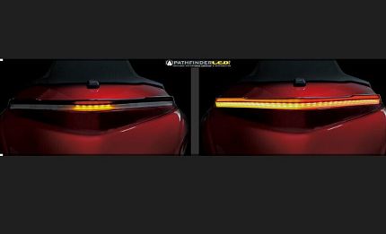 (Черный) Спойлер на центральный кофр GL18, 18-20г (гарарит/стоп/поворот)