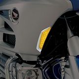 Акцент-хром на фронтальную часть бокового пластика с подсветкой LED (пара)