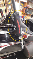 Чехол для флагштока (сберегает флажок), вышивка GOLDWING (красный)