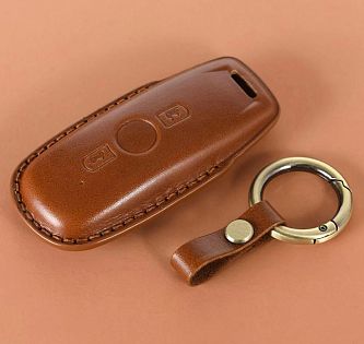 Чехол для брелка GL1800, 18-UP, коричневый, кожа