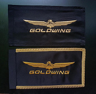 ФЛАГ GOLD WING ЧЕРН./ЗОЛ., ВЫШИВКА