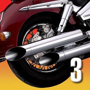 Глушители Peacemakers с возможностью вкл./откл. громкости выхлопа VTX1300R/S