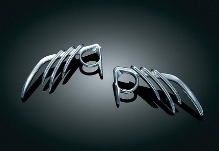 **Хром-подтёки КОМПЛЕКТ 8 накладок в едином стиле