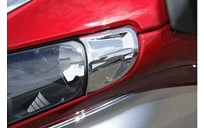 Накладки на уголки фар, хромированые для GL1800, 01-17гг (пара)