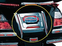 Вертикальные накладки L.E.D. с доп.светом габариты/стоп (пара)