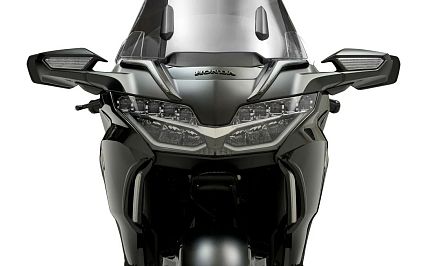 (Черные) Накладки LED на передний обтекатель (габарит/поворот), комплект