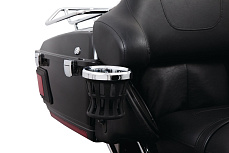 (Хром) Держатель для напитков для комфорта пассажира Standard или Big Ass® для H-D Touring (комплект с крепежом)