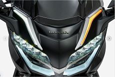 (Хром) Накладки LED на передний обтекатель (габарит/поворот), комплект