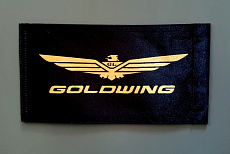 Флаг GOLD WING черн/желт., принт