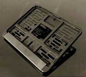 Рамка для номера MOTO BLACK, 190мм*145мм (новый формат)