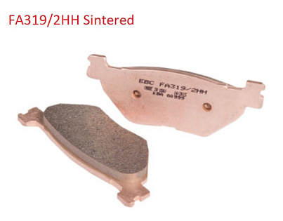Задние томозные колодки FA319/2HH Sintered медносплавные (пара)