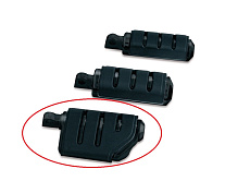 Подножки чёрные DUALLY TRIDENT ISO® Gloss Black (пара)