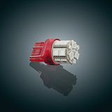 Лампа (7443), красный свет, 18 диодов, 12v, 2.1Wt, яркость 48 lm (1шт)