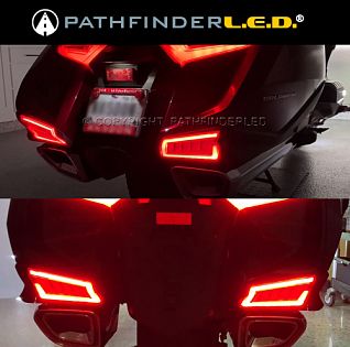 Диодные огни на низ боковых кофров (гарарит/стоп/поворот)