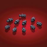 **Пластиковые пистоны , низкопрофильные (10 шт)