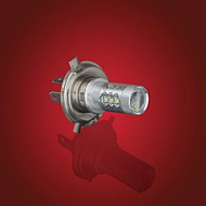 Лампа (H4), белый свет, 16 диодов, 12v, 18Wt, яркость 2000 lm (1шт)