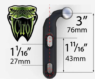 (Черный) Держатель для напитков Big Ass® GEN 2 для всех GL1800 (комплект с крепежом)