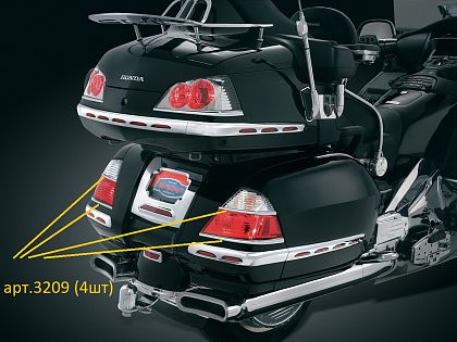 Акцент-хром на стоп-сигналы боковых кофров 06-10гг (комплект)