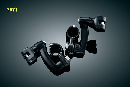 На дуги 32мм (1-1/4дм). Выносы LONGHORN GLOSS BLACK с различными подножками