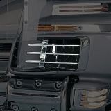 Решетки на воздухозаборники, хром (пара)