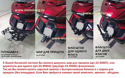 Съёмная багажная система Luggage Systems для GL1800, 01-17гв