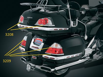 Акцент-хром на стоп-сигналы боковых кофров 06-10гг (комплект)