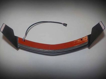 (Черный) Спойлер на центральный кофр GL18, 18-20г (гарарит/стоп/поворот)