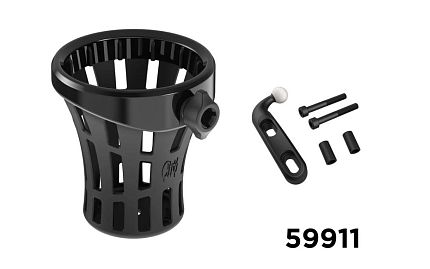 (Черный) Держатель для напитков Big Ass® GEN 2 для всех GL1800 (комплект с крепежом)