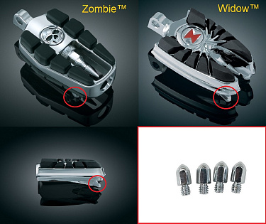 Нижние ограничители для подножек Zombie™ и Widow™ (4шт)