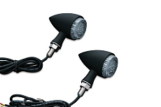 Чёрные диодные поворотники TORPEDO LED (пара)