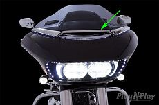 Накладка на низ ветрового стекла на H-D Road Glide