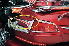 Накладка с подсветкой L.E.D. на задний кофр (пара)