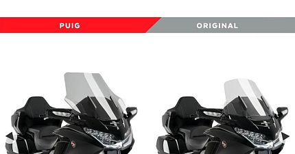 Тонированный ветровик PUIG для Goldwing от 2018г, шир:69см * выс:73см